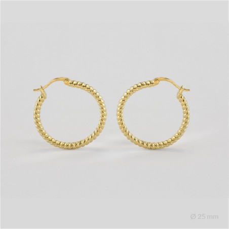 Sterling Silver Hoops | Ø25 mm