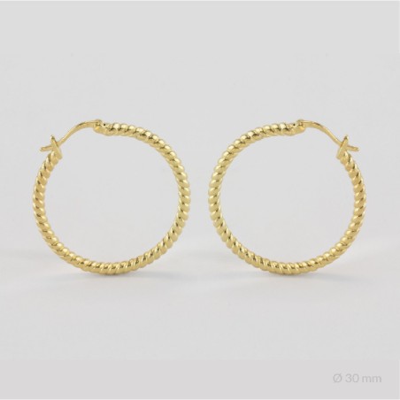 Sterling Silver Hoops | Ø30 mm