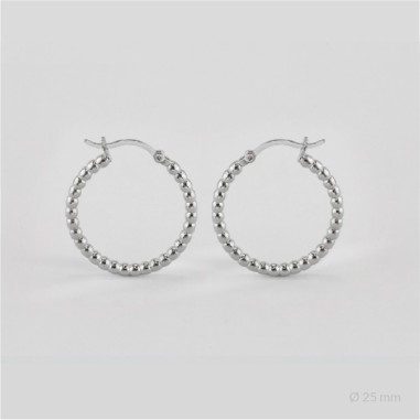 Sterling Silver Hoops | Ø25 mm