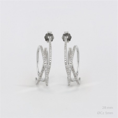Boucles d'oreilles en Argent