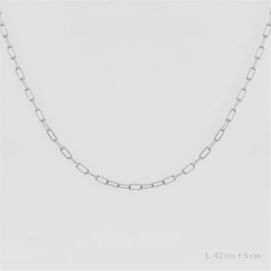 Chaîne en Argent Sterling | 42+5 cm de chaîne d'extension