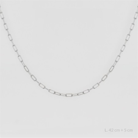 Chaîne en Argent Sterling | 42+5 cm de chaîne d'extension