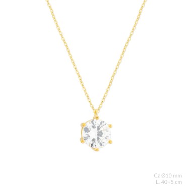 Silver necklace | Ø10 mm