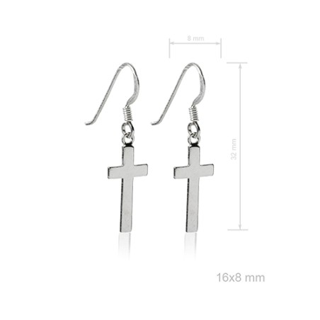 Boucles d'oreilles Argent lisse