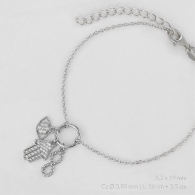 Pulseira de Prata Esterlina