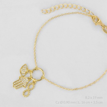 Pulsera de Plata de Ley 