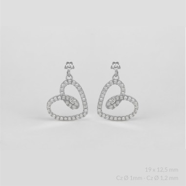 Pendientes de Plata de Ley 