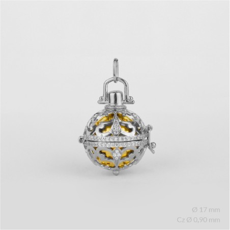 Invocador de Anjos em Prata Esterlina | Ø17 mm