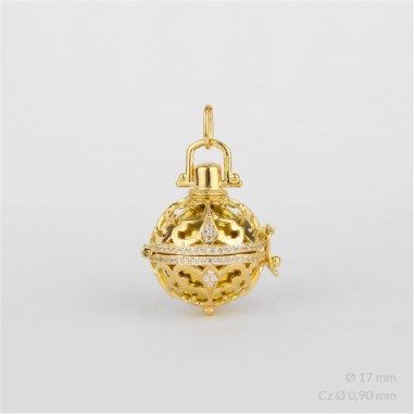 Invocador de Anjos em Prata Esterlina | Ø17 mm