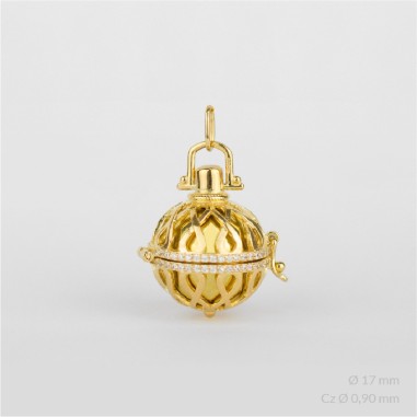 Llamador de Ángel de Plata de Ley | Ø17 mm