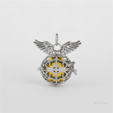 Llamador de Ángel de Plata de Ley | Ø17 mm