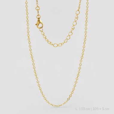 Sterling Silver Chain 110 cm | 100+10 cm extesion chain