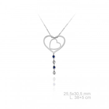 Collier en argent avec...