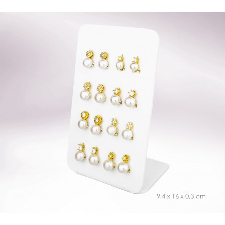 Display - 8 pairs of earrings (omega clasp)