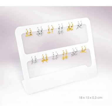 Display - 12 pairs of earrings