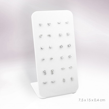 Display - 12 pairs of earrings (screw clasp)