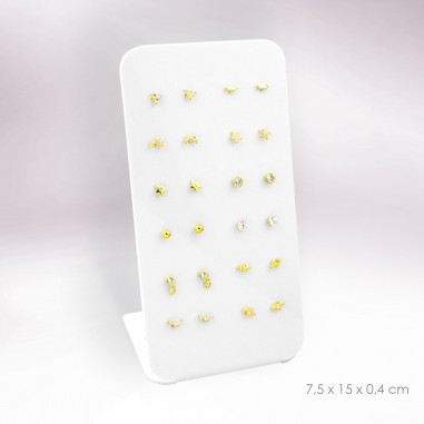 Display - 12 pairs of earrings (screw clasp)