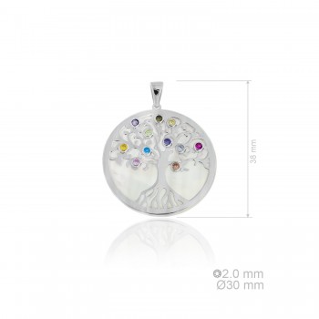 Silver pendants with Cubic...