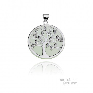 Silver pendants with Cubic Zirconium 