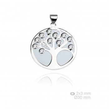Silver pendants with Cubic...