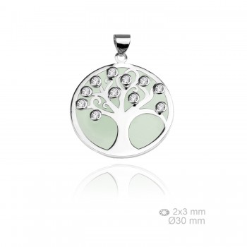 Silver pendants with Cubic...