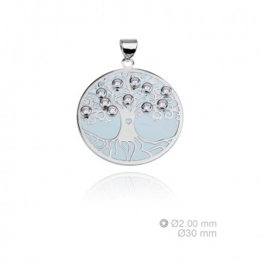 Silver pendants with Cubic Zirconium 