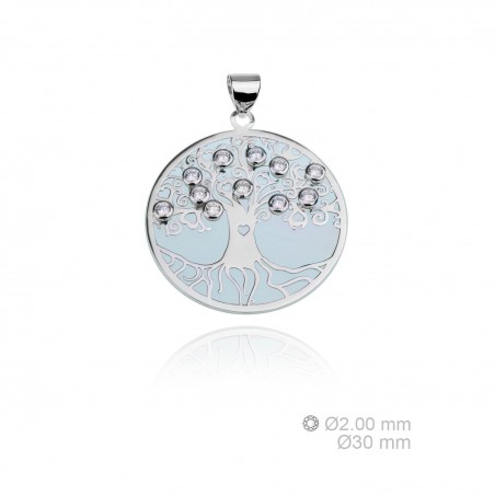 Silver pendants with Cubic Zirconium 
