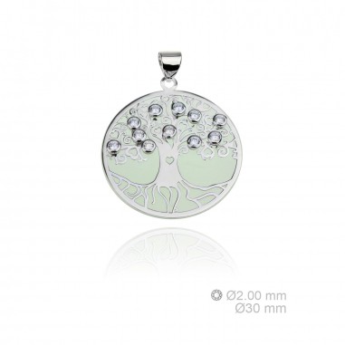 Silver pendants with Cubic Zirconium 