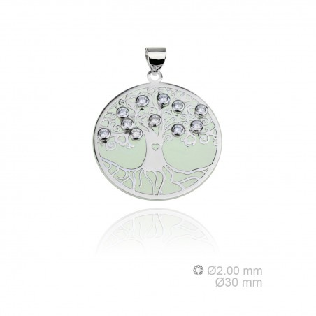 Silver pendants with Cubic Zirconium 