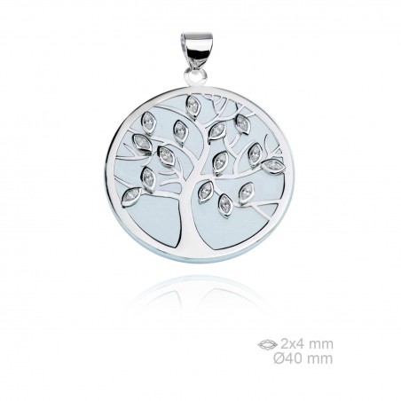 Silver pendants with Cubic Zirconium 