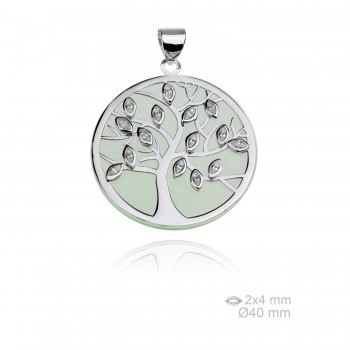 Silver pendants with Cubic...