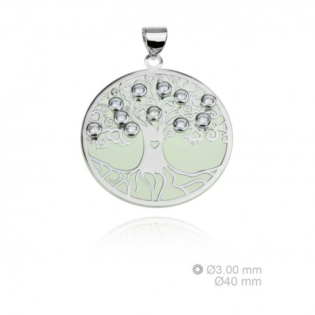 Silver pendants with Cubic Zirconium 