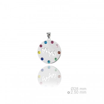 Silver pendants with Cubic...