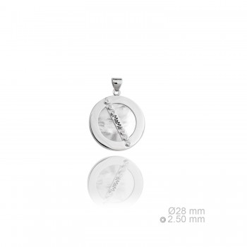 Silver pendants with Cubic...