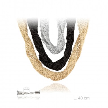 Gargantilha de lurex, comprimento: 40 cm