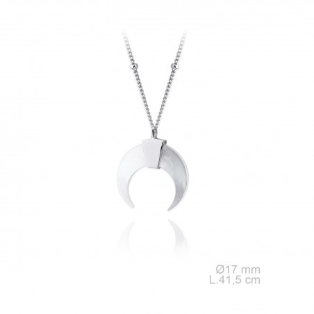 Silver Necklaces with Mother of Pearl 