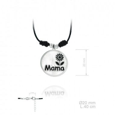 Gargantilla hilo mamá Margarita negra