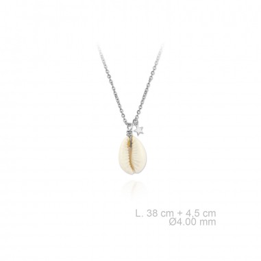 Silver Necklaces with Mother of Pearl 