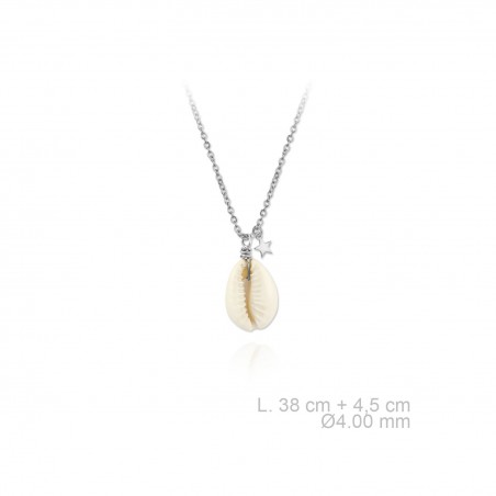 Gargantilha em Prata Esterlina e Nácar (Madrepérola)