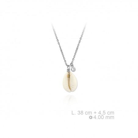 Silver Necklaces with Mother of Pearl 