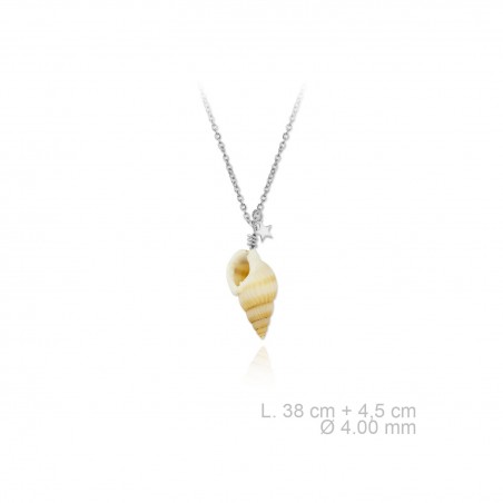 Silver Necklaces with Mother of Pearl 