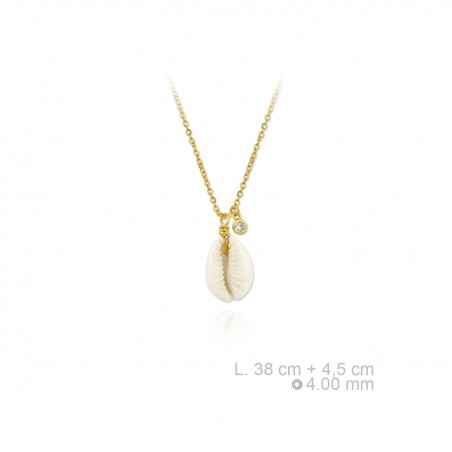 Gargantilha em Prata Esterlina e Nácar (Madrepérola)