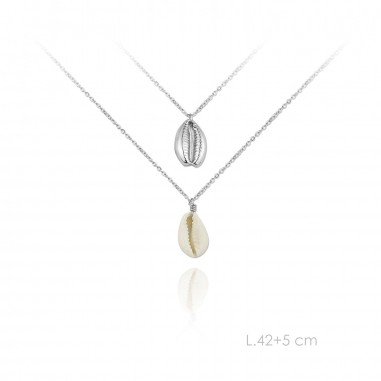 Silver Necklaces with Mother of Pearl 