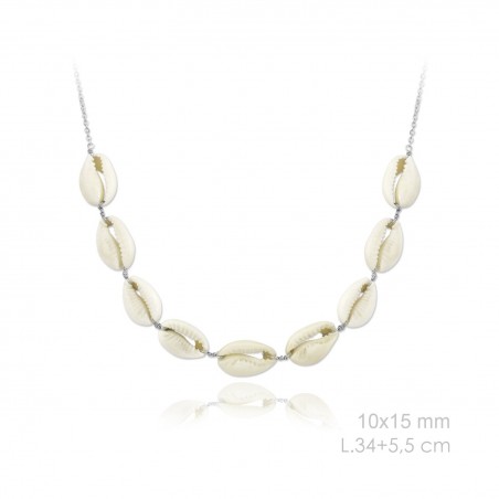 Silver Necklaces with Mother of Pearl 