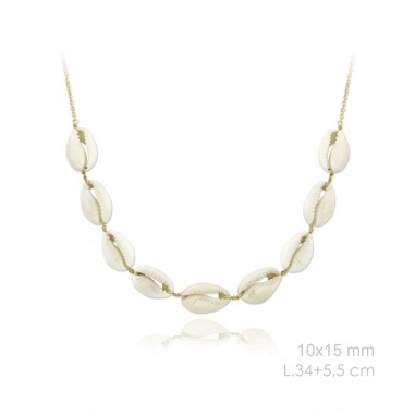 Silver Necklaces with Mother of Pearl 