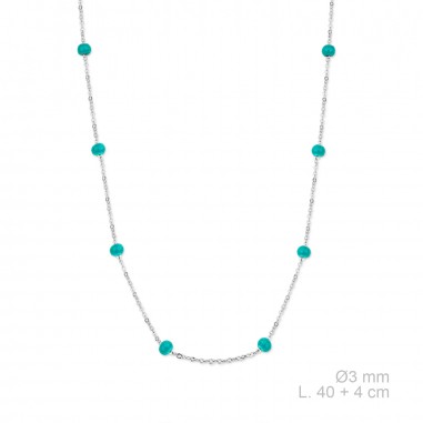 Gargantilla Bolitas esmalte Verdes