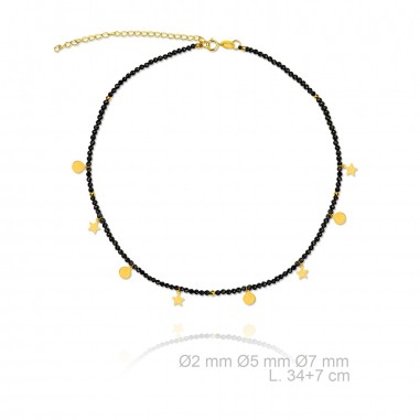 Garg. Negra Chapas/Estrellas Dorada