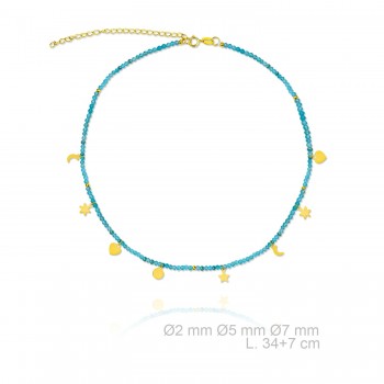 Garg. Turquesa Mix Dorada