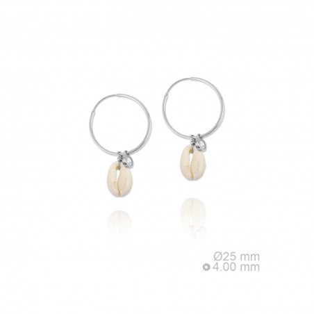 Silver Earrings with Mother of Pearls