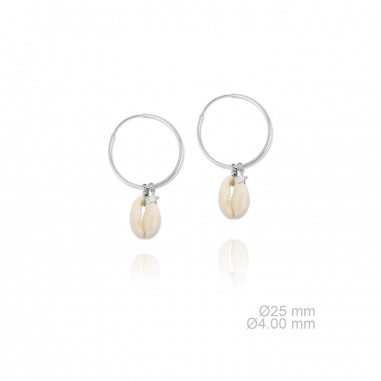 Silver Earrings with Mother of Pearls